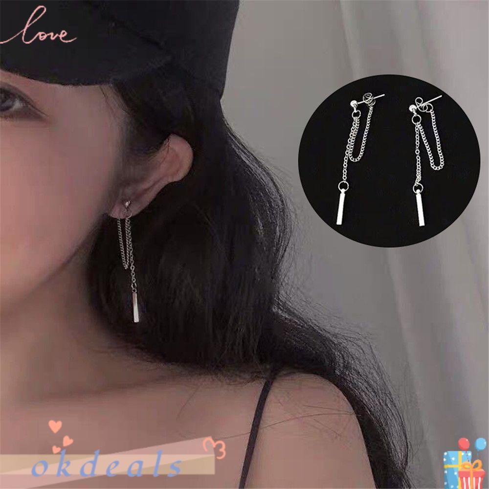 Okdeals Khuyên Tai Dây Xích Siêu Ngầu Không Xỏ Lỗ Phong Cách Đường Phố