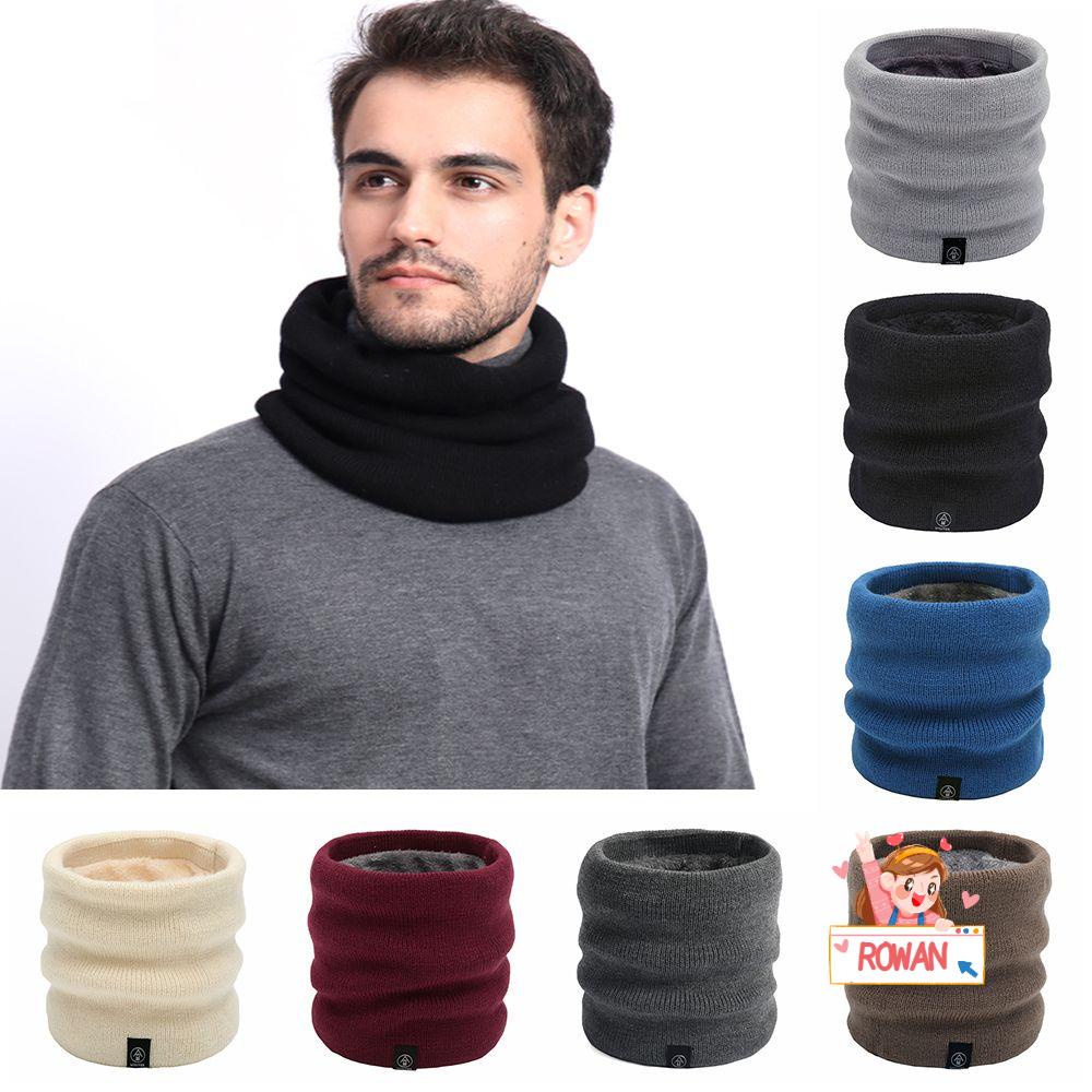Khăn Choàng Cổ Dệt Kim Hai Lớp Chống Gió Dày Dặn Cho Nam Và Nữ