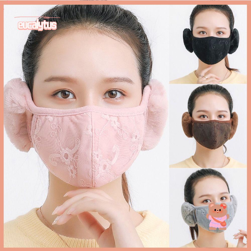 Eutus Bịt Tai Phối Ren Thoáng Khí Chống Lạnh Khi Đi Xe Đạp