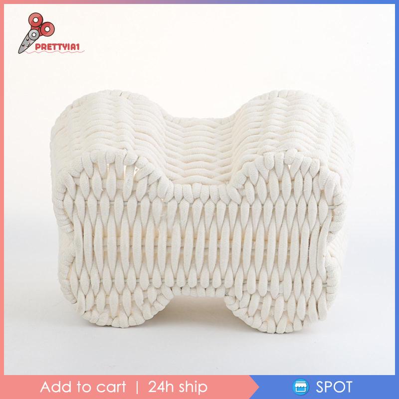 [Prettyia1] Giỏ Đựng Đồ Dùng Văn Phòng / Phòng Khách Đan Tay Mềm Mại Dung Tích Lớn