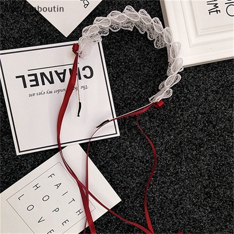 Băng Đô Cài Tóc Vải Bông Mềm Mại Đính Nơ Tai Thỏ Có Thể Tháo Rời Phong Cách Lolita Đáng Yêu Cho Bé Gái