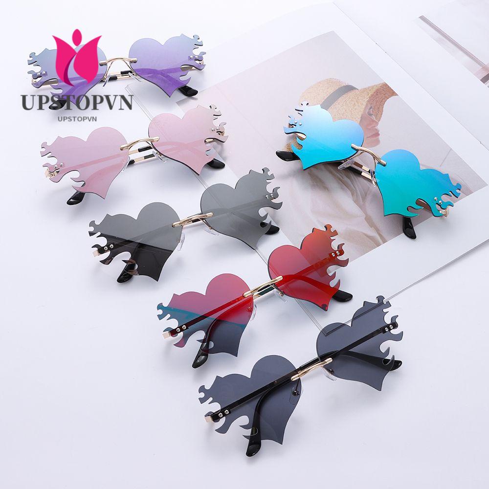 Kính Mát Không Gọng Chống Tia UV400 Thời Trang Cho Nữ