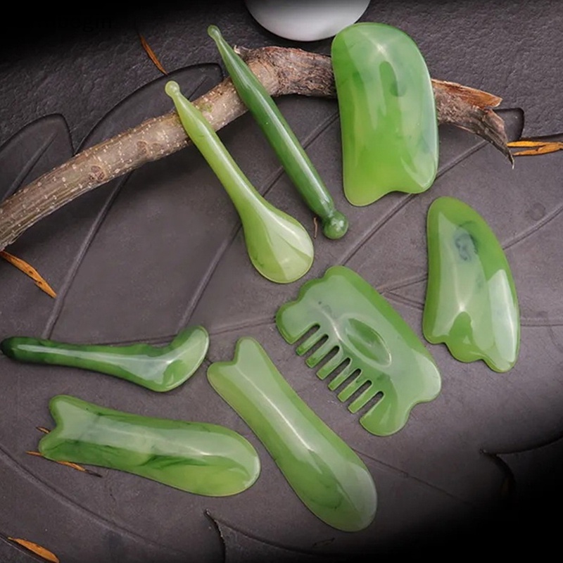 Lược Gua Sha Mát Xa Làm Đẹp Cơ Thể Bằng Nhựa Resin