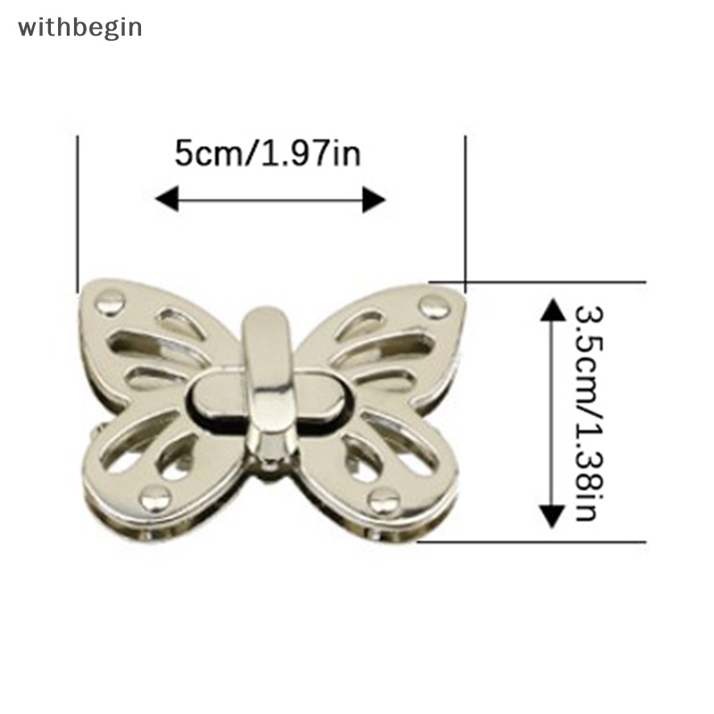 Khóa Vặn Xoắn Hình Bướm Dành Cho Túi Xách Da Thủ Công Thời Trang Nữ