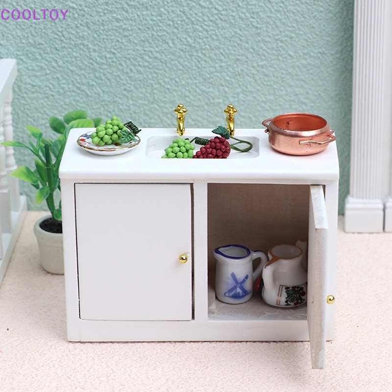 Bồn Rửa Tay Màu Trắng Cỡ 1 / 12 Trang Trí Nhà Búp Bê