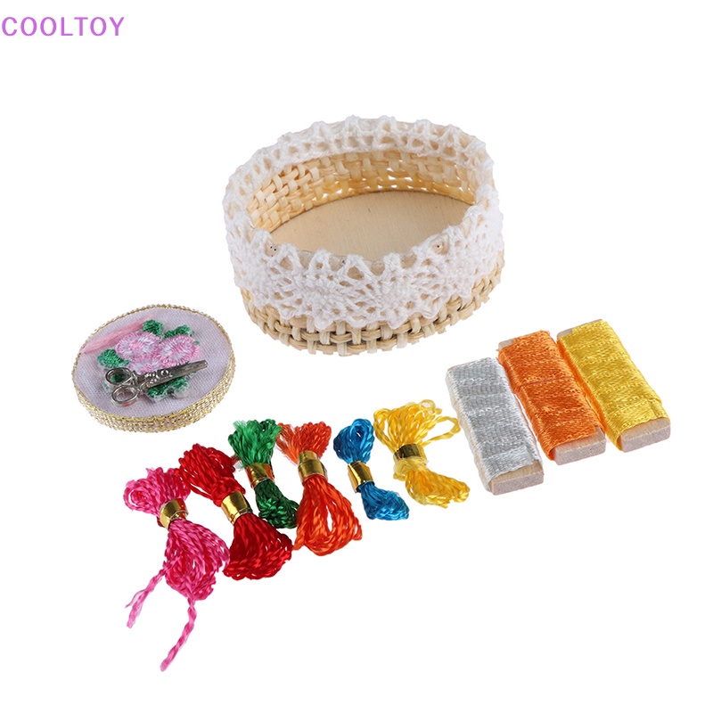 Cooltoy Bộ Dụng Cụ Thêu Thủ Công mini Tỉ Lệ 1: 12 Trang Trí Nhà Búp Bê