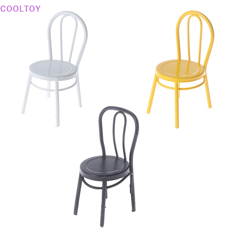 Mô Hình Ghế Kim Loại 1 / 12 Trang Trí Nhà Búp Bê