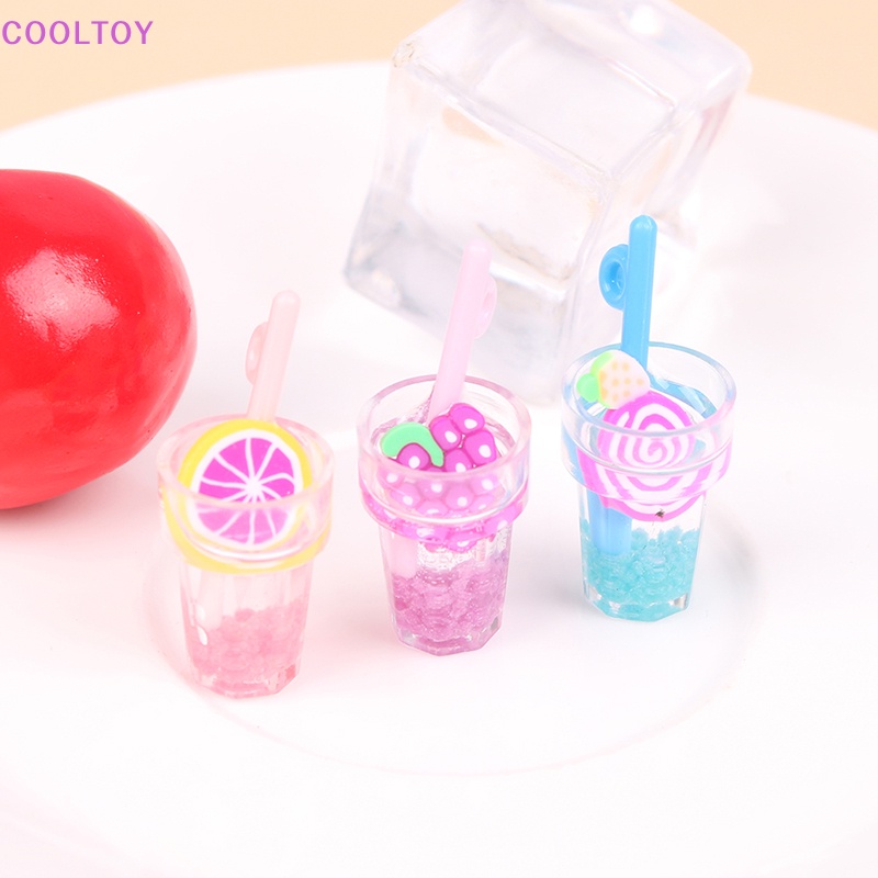 Set 10 Mặt Dây Chuyền Resin 3D Diy Phát Sáng Trong Đêm Hình Cốc Nước Hoạt Hình