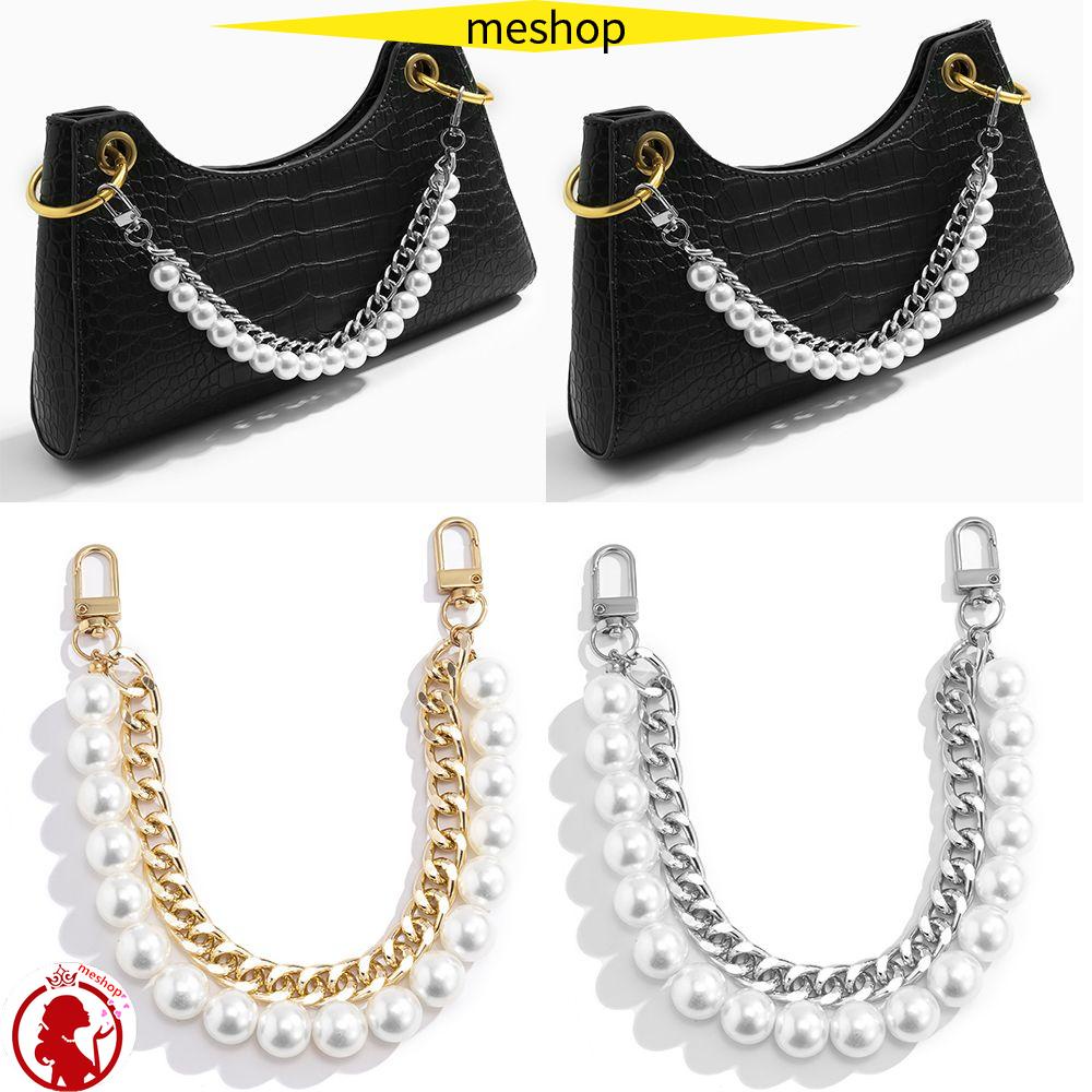 ME Dây Đeo Túi Xách Dạng Chuỗi Hạt Ngọc Trai DIY Cao Cấp