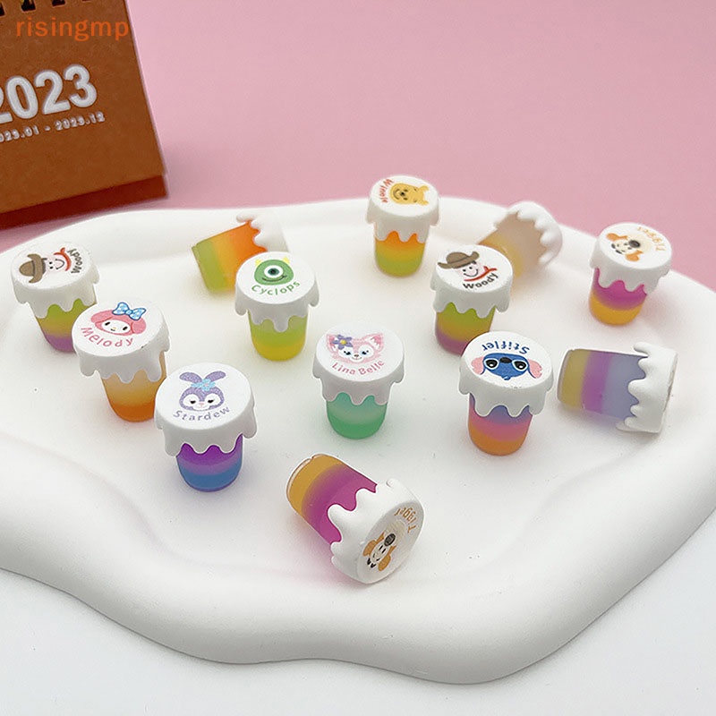 Bộ 10 Hũ Đựng Trà / Mật Ong Mini Dạ Quang Độc Đáo Trang Trí Nhà Búp Bê