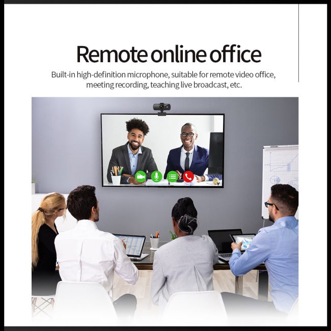 Webcam 2k Hd Có Micro Riêng Tư Cho Máy Tính