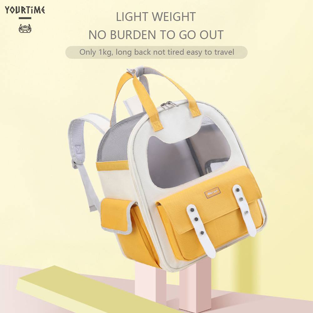 Ba Lô Đựng Thú Cưng Sức Chứa Lớn Thoáng Khí Tiện Dụng Cho Du Lịch