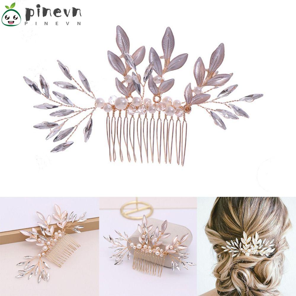 Lược Cài Tóc Đính Hoa Thời Trang Cho Cô Dâu