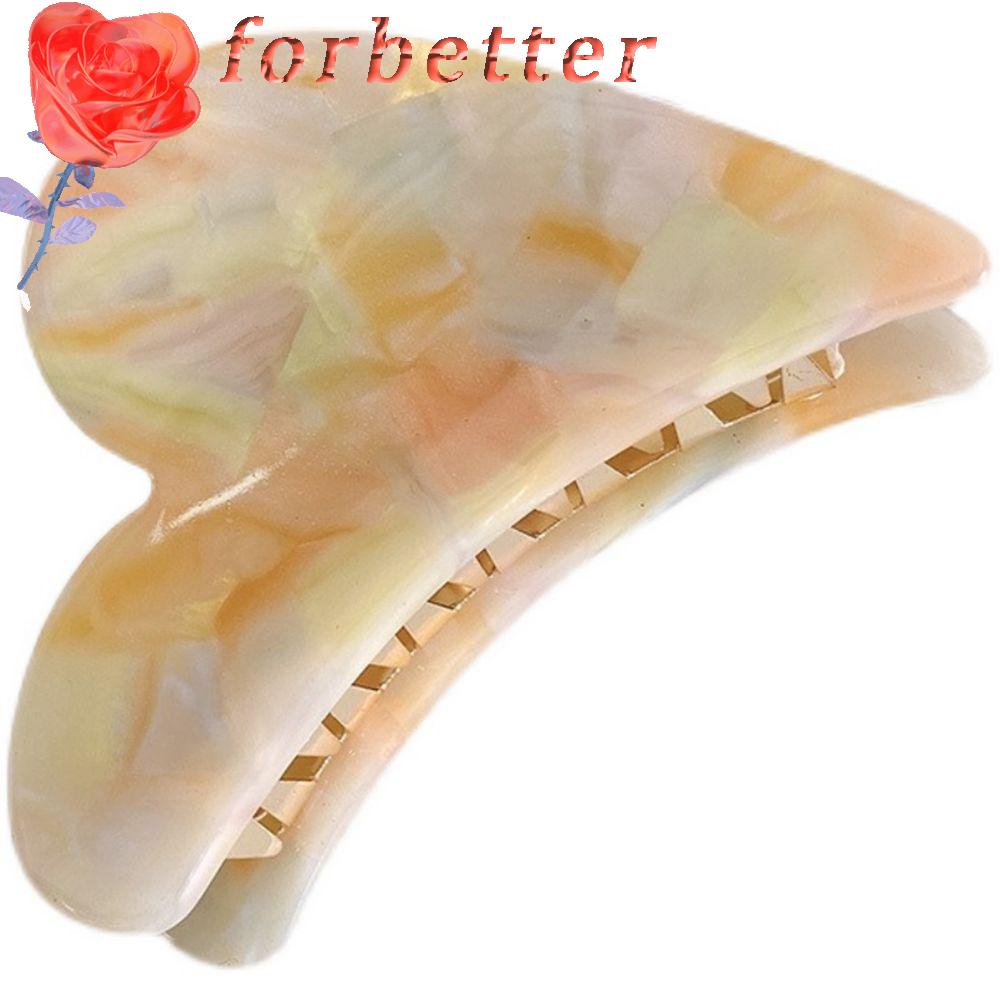 Kẹp Tóc Họa Tiết Đá Cẩm Thạch Hình Bán Nguyệt Phong Cách Vintage Đơn Giản Dễ Phối Đồ Cho Nữ