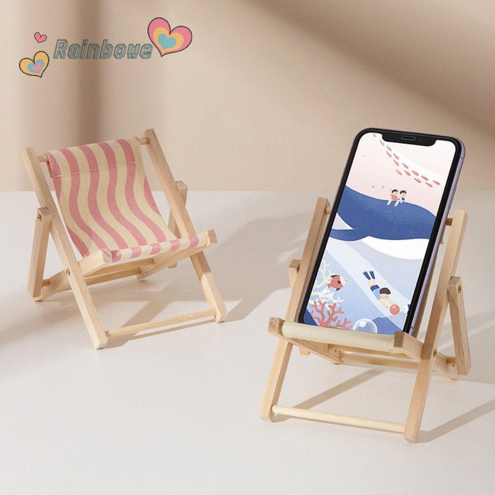 Giá Đỡ Điện Thoại Di Động Bằng Gỗ Tỉ Lệ 1: 12 Trang Trí Nhà Búp Bê