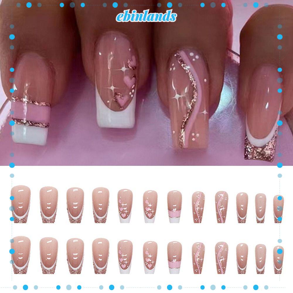 Bộ 24 Móng Tay Giả Che Phủ Toàn Diện Tháo Rời Được DIY