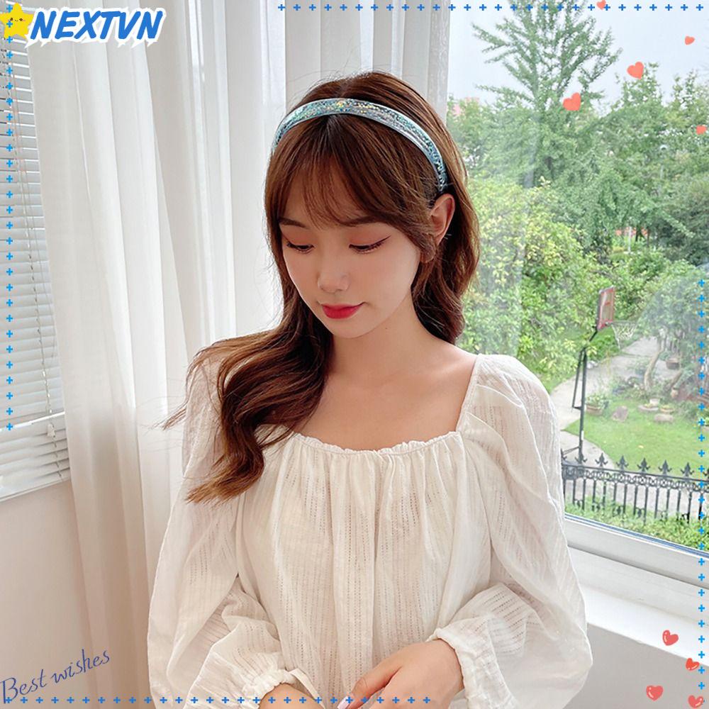 NEXTVN Băng Đô Cài Tóc Trong Suốt Có Kim Tuyến Lấp Lánh