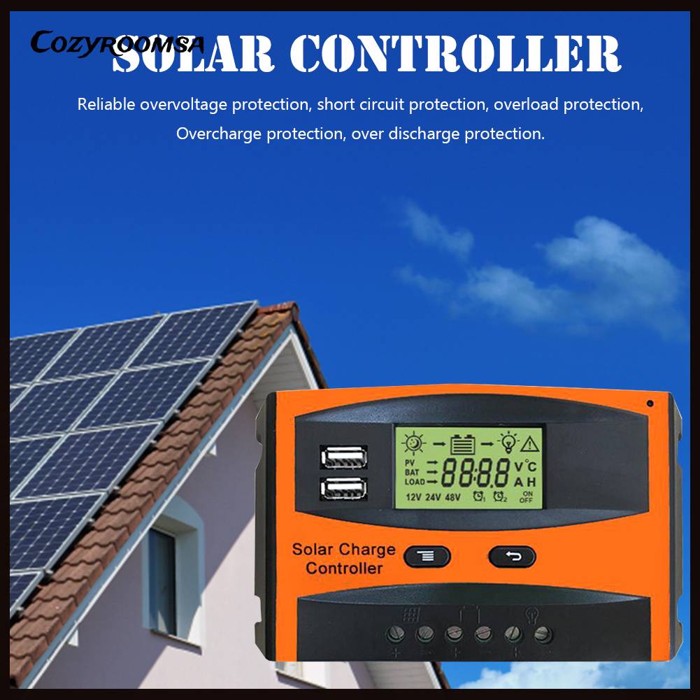 Bộ Điều Khiển Sạc Năng Lượng Mặt Trời 20A 30A 12V 24V PWM