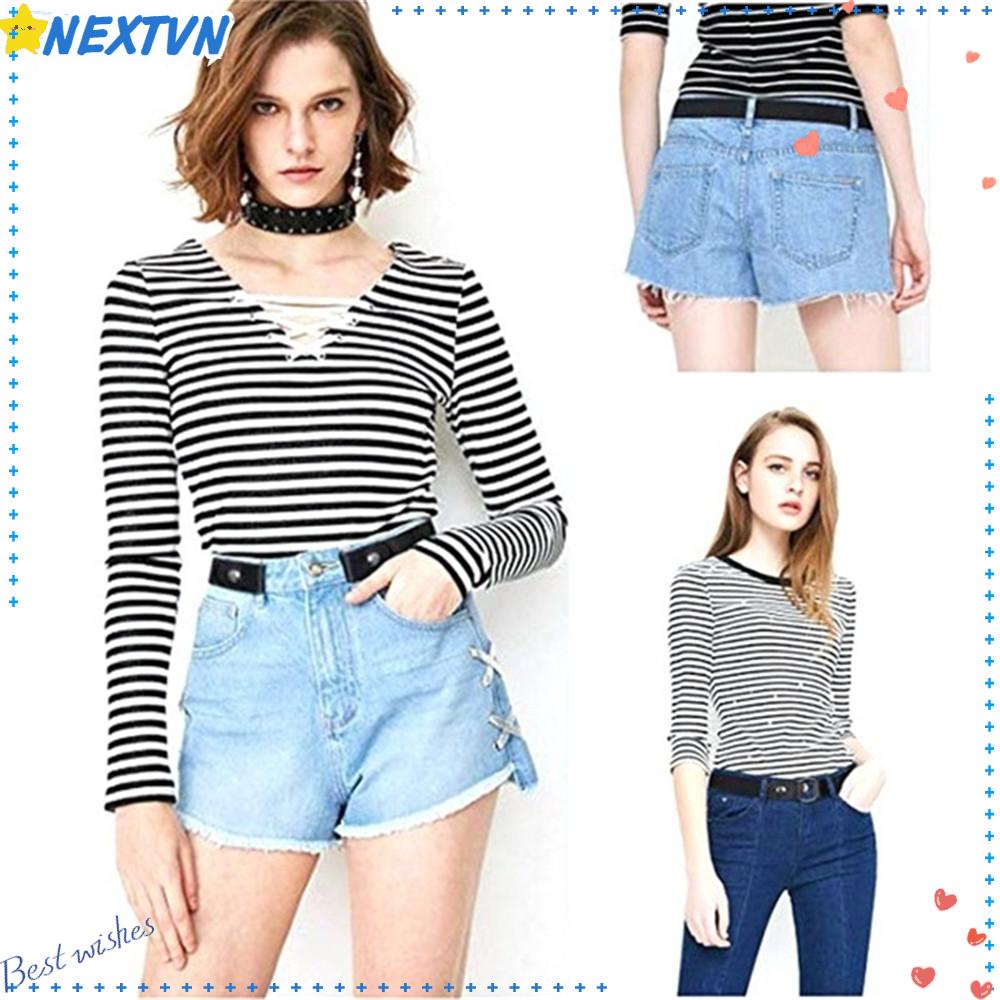 Thắt Lưng Co Giãn Họa Tiết Hoa Cúc Xinh Xắn Có Thể Điều Chỉnh