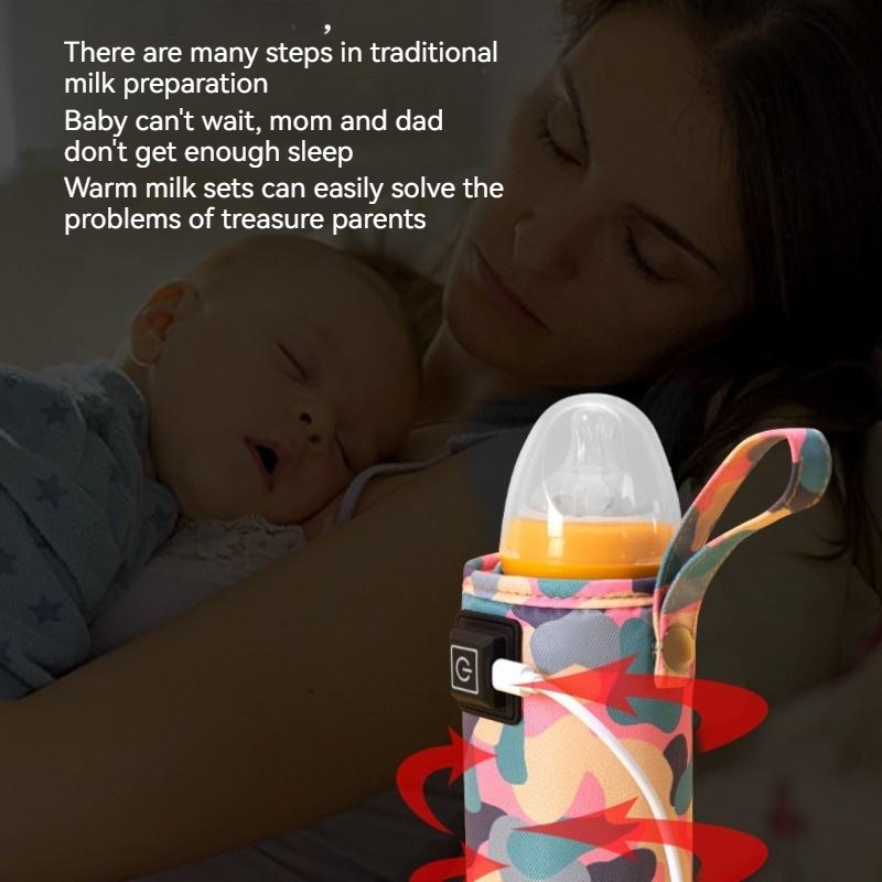 Vỏ Bọc Giữ Ấm Bình Sữa Em Bé USB Cách Nhiệt Tiện Dụng