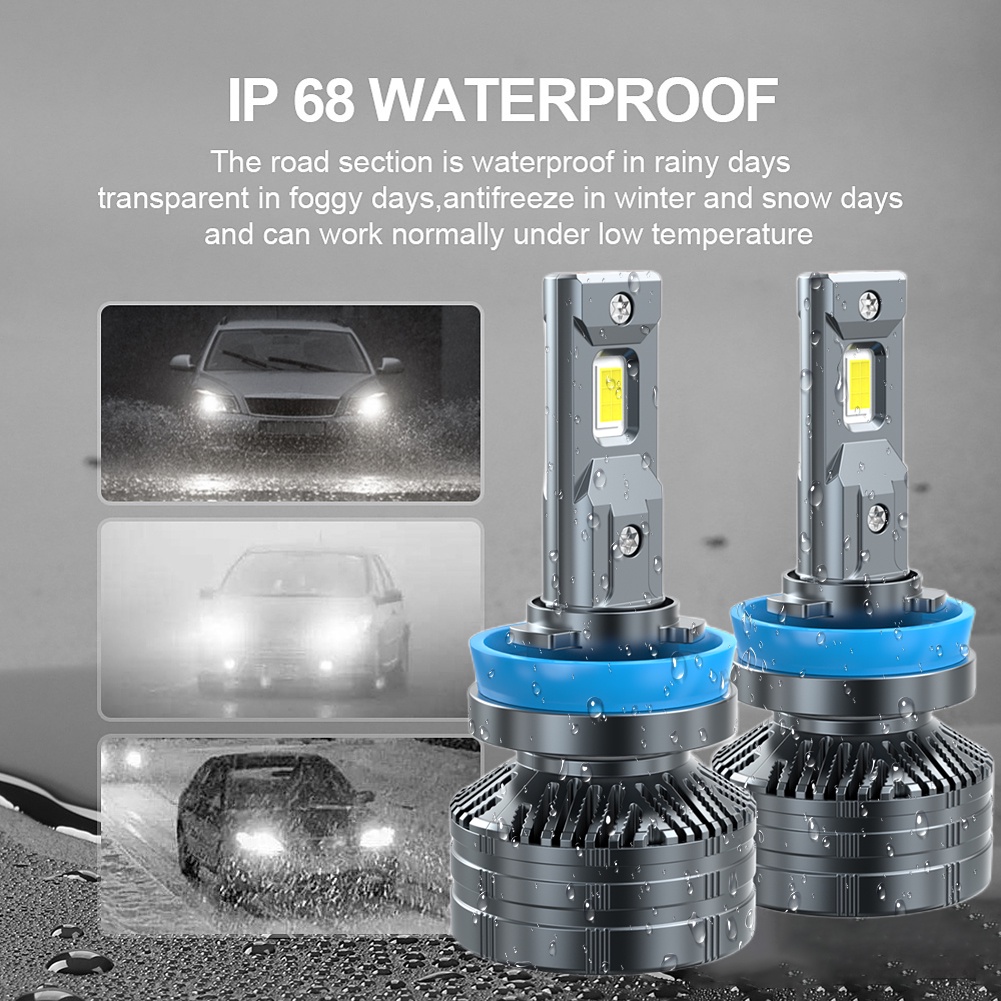 Đèn LED 65W 6000K 30000h Ánh Sáng Trắng Cho Mọi Loại Xe Hơi