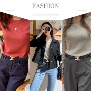 Thắt Lưng Da Mềm Thời Trang Phong Cách Hàn Quốc Cho Nữ