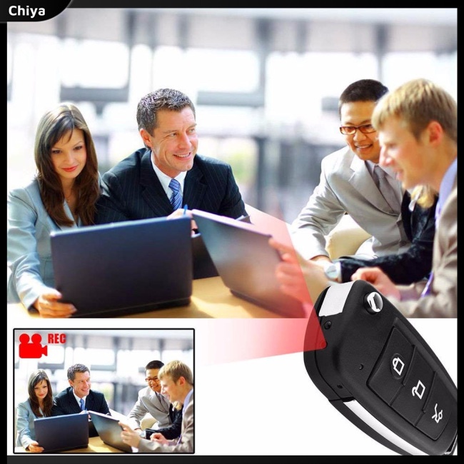 Máy Quay Hồng Ngoại Mini DVR 1080p HD Đa Năng Có Thể Nhìn Đêm Gắn Chìa Khóa Xe Hơi