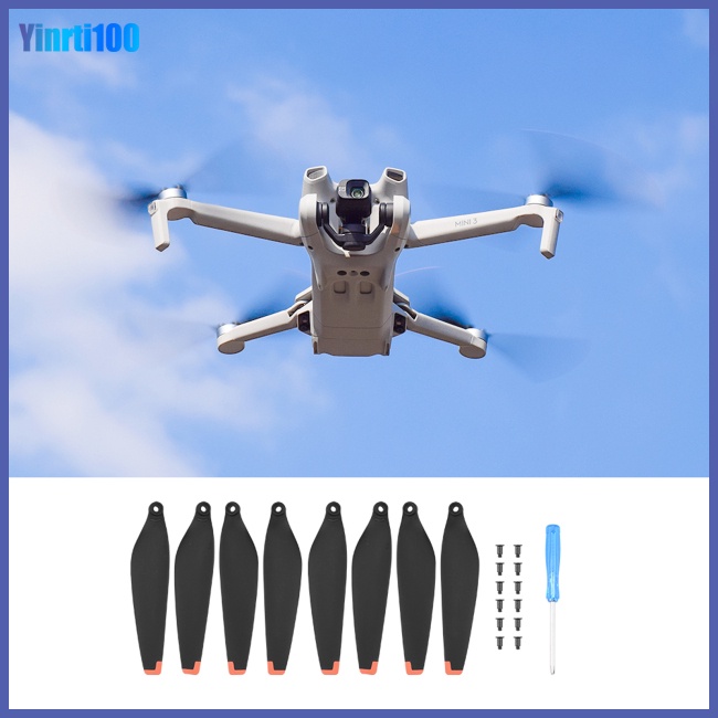 Set 2 Cặp Cánh Quạt Tpu Gọn Nhẹ Thay Thế Cho Dji Mini 3 Drone