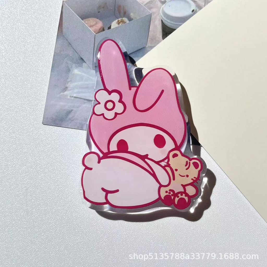 SANRIO Nhẫn Đỡ Điện Thoại Hình Anime Kuromi Hàn Quốc Dễ Thương