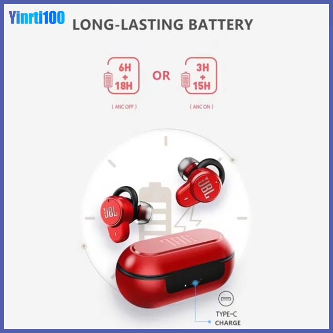 Tai Nghe Nhét Trong Không Dây Kết Nối Bluetooth Chống Nước Có Hộp Sạc Cho Jbl T280 TWS Pro