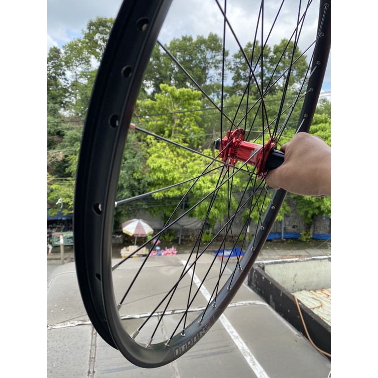 Bộ bánh xe đạp đùm cối nổ, vành Duroc 30 - 29 inch