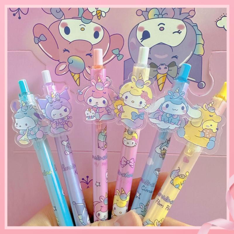 Bút Mực Gel Ngòi 0.5mm Họa Tiết Hoạt Hình Dễ Thương Cho Học Sinh