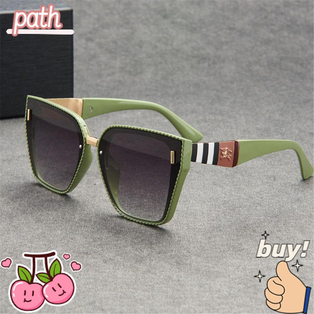 PATH Kính Mát Mắt Mèo Đen Tròng To Chống Tia UV400 Thời Trang Mùa Hè Cho Nam Và Nữ