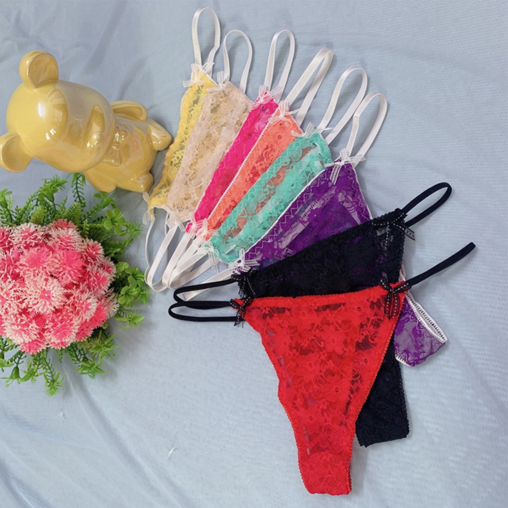 1 Quần Lót Ren Lọt Khe Cạp Thấp Gợi Cảm