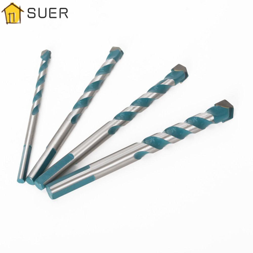 Bộ 5 Mũi Khoan Tam Giác Đục Lỗ Bằng Thép Vonfram Mới Cho Gạch Men