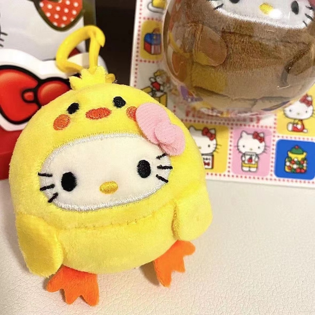 Móc Khóa Hello Kitty Nhồi Bông Dễ Thương