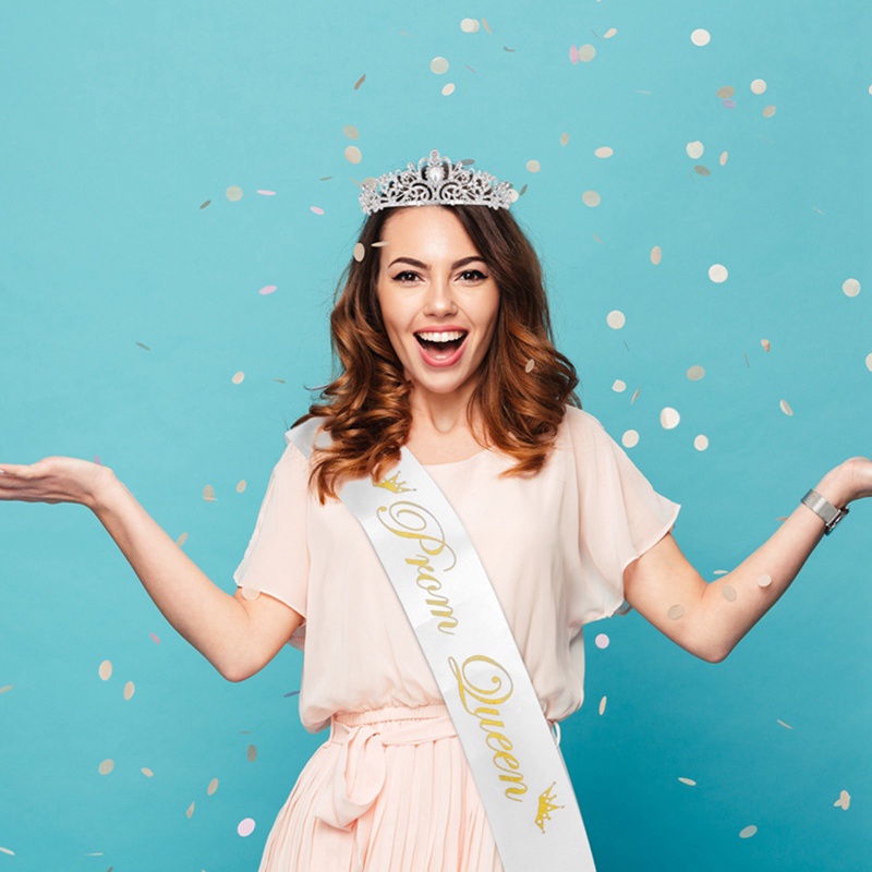 Ygt Set Vương Miện Công Chúa Thắt Nơ Đeo Vai Cho Bé Gái