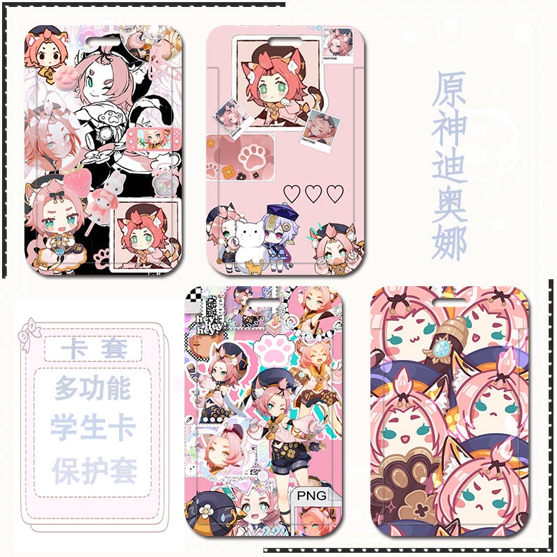 Ốp Điện Thoại Họa Tiết Anime Genshin Va Chạm Diona DIY Cho Học Sinh