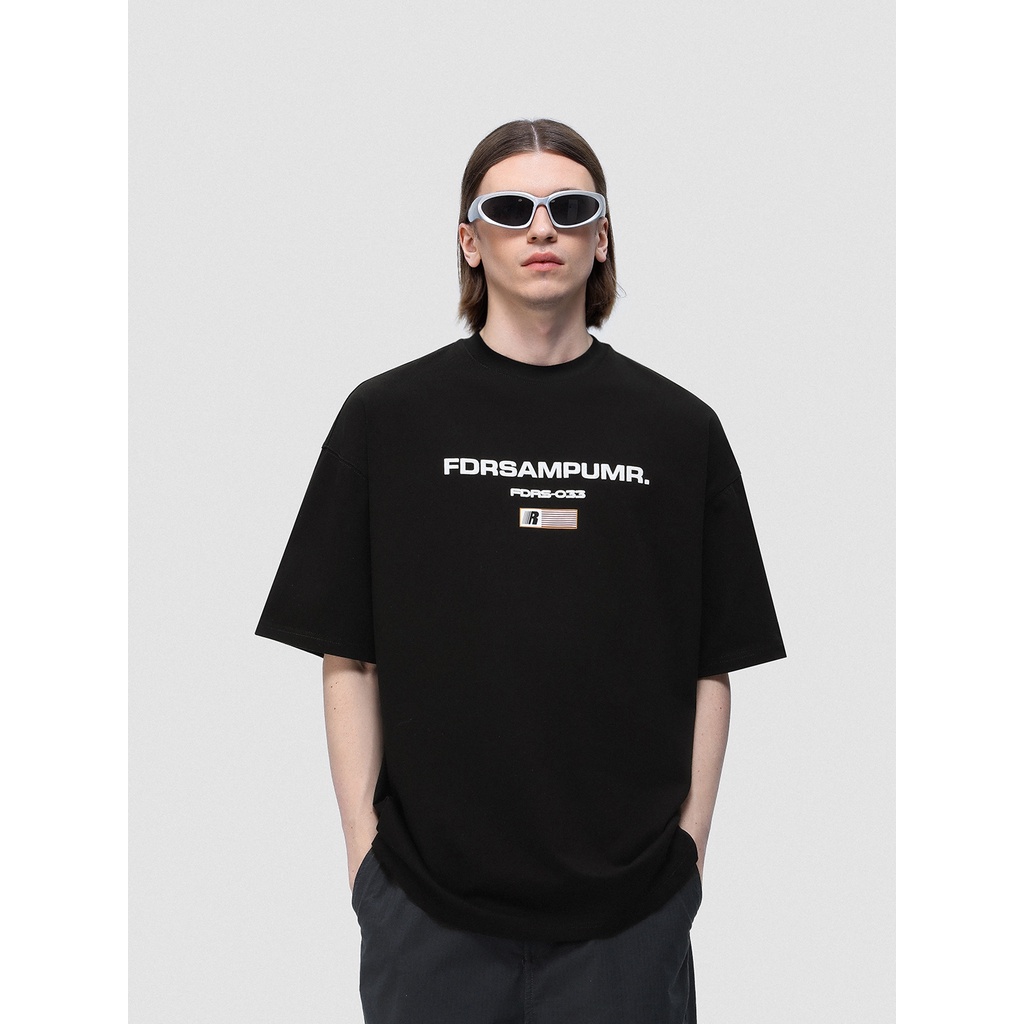 Áo Thun Tay Ngắn Dáng Rộng In Họa Tiết Xốp Phong Cách Đường Phố Mỹ Thời Trang Mùa Hè Cho Nam Và Nữ