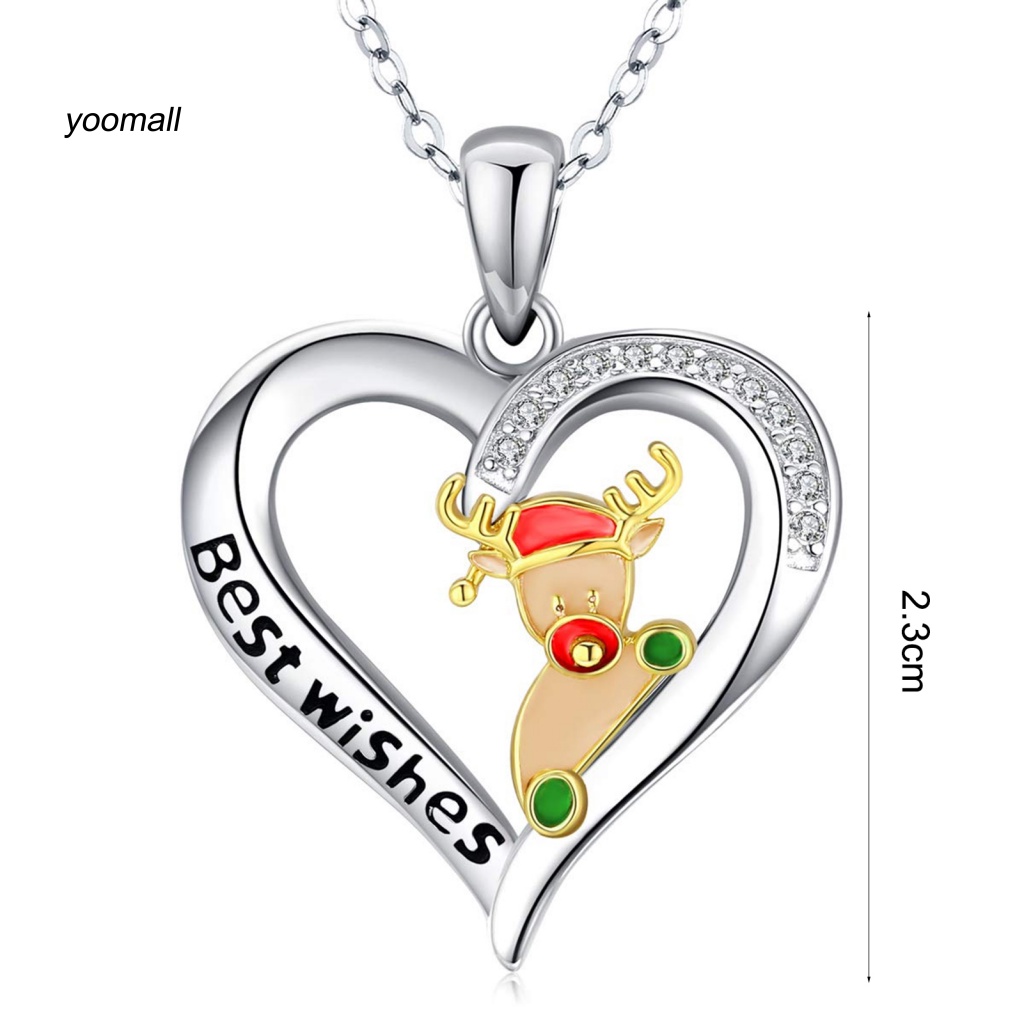 Yo / Vòng cổ Hợp Kim Hình Trái Tim Quyến Rũ Thích Hợp Làm Quà Tặng Hằng Ngày