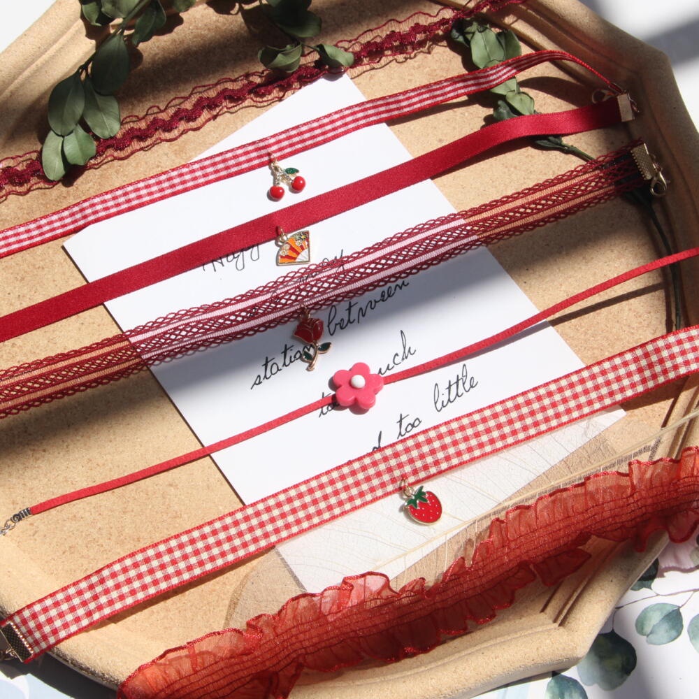 Choker Ren Hoa Hồng / Cherry Ngọt Ngào