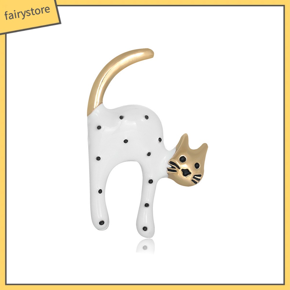 Ghim Cài Áo Hình Mèo Hoạt Hình Dễ Thương