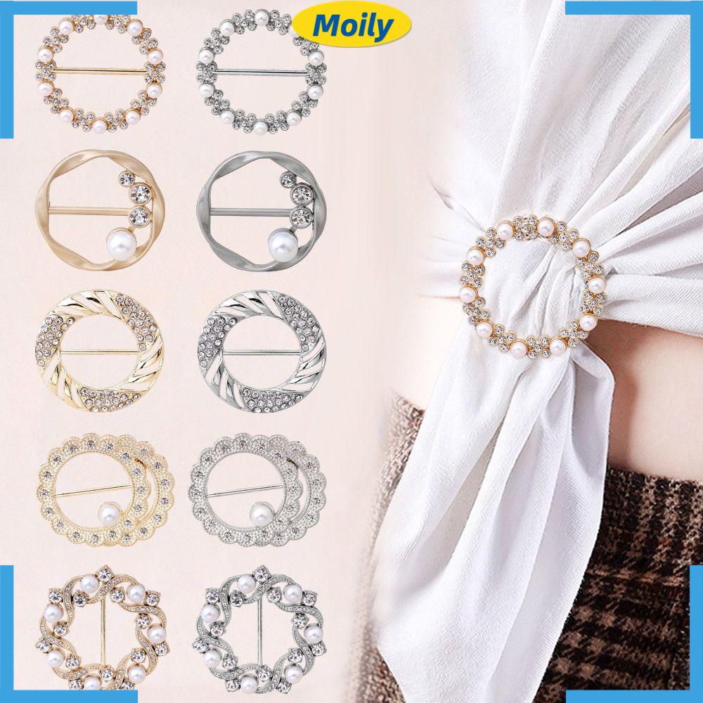 Bộ 4 Kẹp Khăn Quàng Cổ Thời Trang