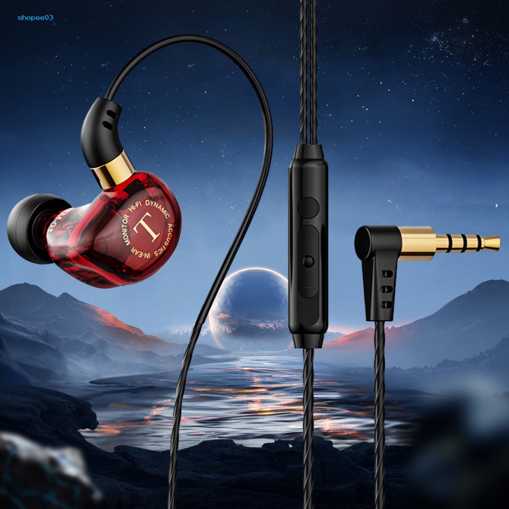 Tai Nghe Thể Thao Nhét Tai Có Dây Âm Thanh Nổi Có Mic Chất Lượng Cao