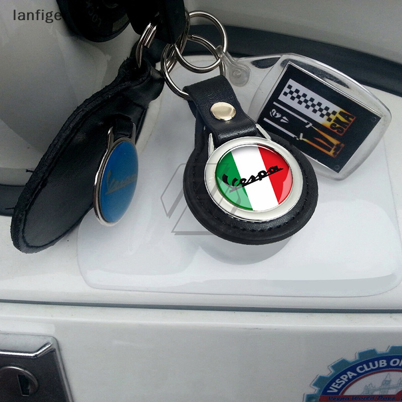 Lanf Mới Móc Khóa Xe Máy Bằng Da Cá Tính