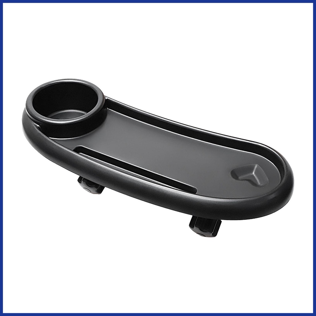 Khay Đựng Đồ Ăn Vặt 3 Trong 1 Màu Đen Chống Trượt Có Thể Tháo Rời Xoay 360 Độ Gắn Xe Đẩy Em Bé