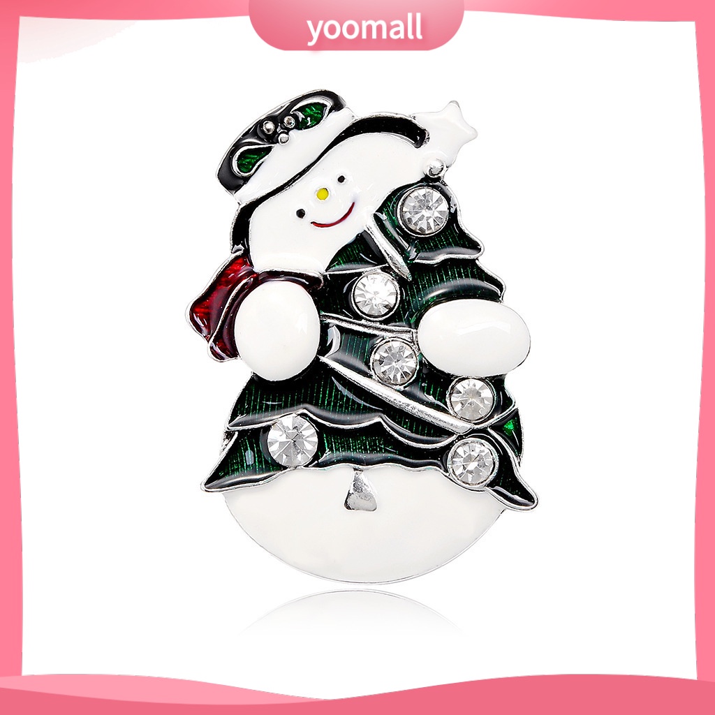 Ghim Cài Áo Hợp Kim Họa Tiết Người Tuyết Hoạt Hình Phong Cách Âu Mỹ