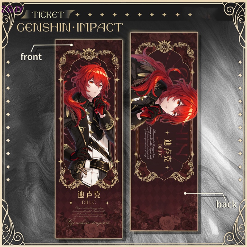 Thẻ Đánh Dấu Trang Sách ZGJY Genshin Va Chạm Hình Vé Alhaitham Yae Miko Baizhu Kaveh Nahida Mới