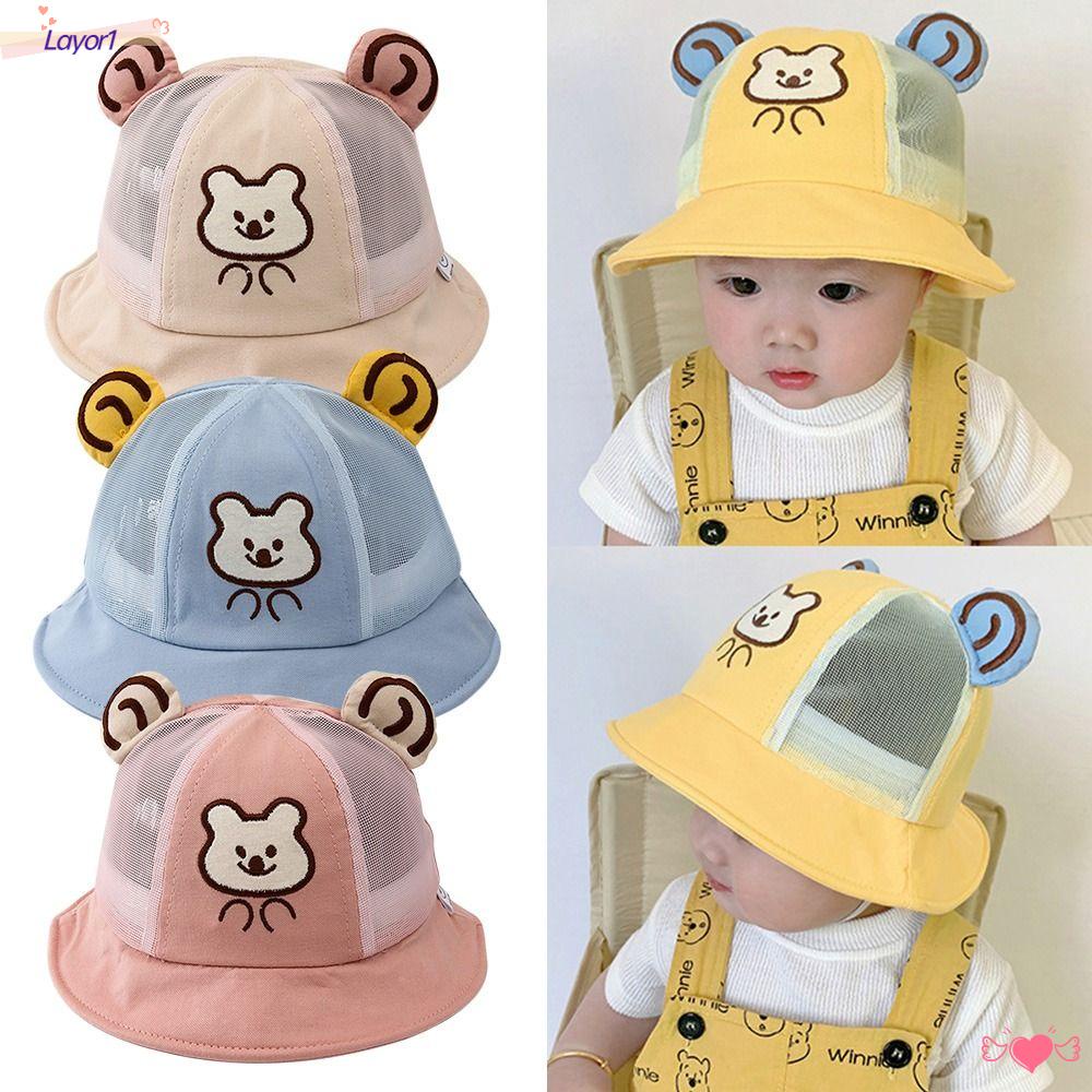 LAYOR1 Mũ Bucket Chống Tia UV Mùa Hè Cho Bé 5-12 Tháng Tuổi LAYOR1