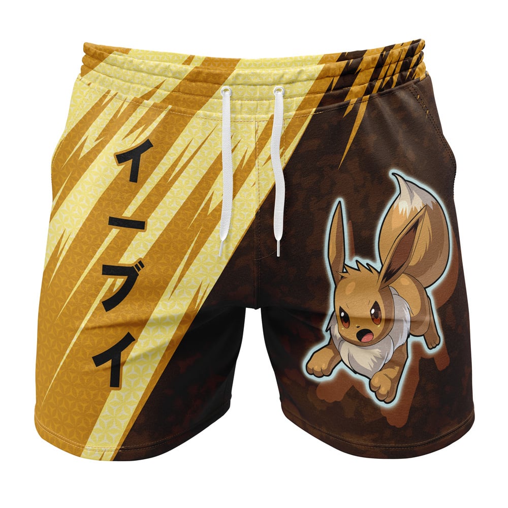 Quần Short Tập Gym Pokemon Eevee Attack